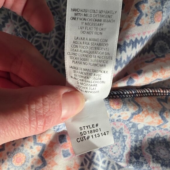 Kut From The Kloth Maxi Dress Patchwork Multicolor Size 8 - Picture 9 of 9